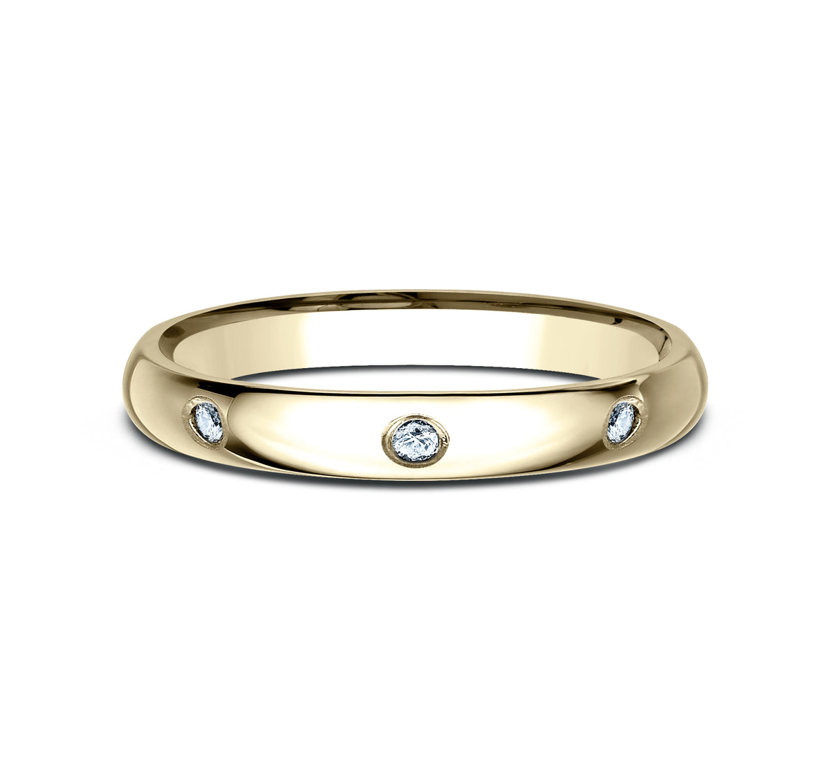 THE JULIA 2mm 14K Yellow Benchmark men's wedding band