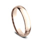 Regular Dome Comfort Fit 4mm 14K Rose Benchmark men's wedding band