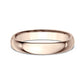 Regular Dome Comfort Fit 4mm 14K Rose Benchmark men's wedding band