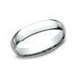 Regular Dome Comfort Fit 4mm 14K White Benchmark men's wedding band