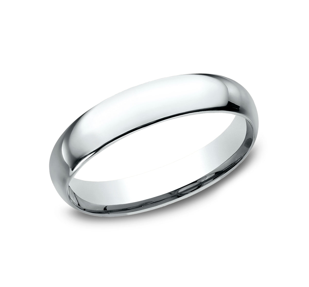 Regular Dome Comfort Fit 7mm 14K White Benchmark men's wedding band