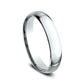 Regular Dome Comfort Fit 4mm 14K White Benchmark men's wedding band