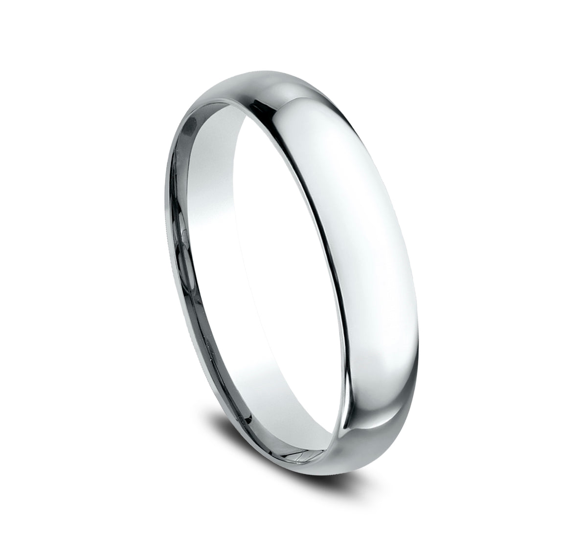 Regular Dome Comfort Fit 7mm 14K White Benchmark men's wedding band