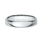 Regular Dome Comfort Fit 4mm 14K White Benchmark men's wedding band