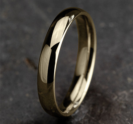 Regular Dome Comfort Fit 14K Yellow Benchmark wedding band