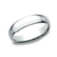 Regular Dome Comfort Fit 5mm 14K White Benchmark men's wedding band