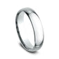Regular Dome Comfort Fit 5mm 14K White Benchmark men's wedding band