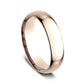 Regular Dome Comfort Fit 6mm 14K Rose Benchmark men's wedding band