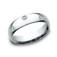 THE NOVA 3mm 14K White Benchmark men's wedding band