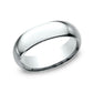 Regular Dome Comfort Fit 7mm 14K White Benchmark men's wedding band