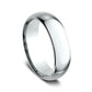 Regular Dome Comfort Fit 7mm 14K White Benchmark men's wedding band