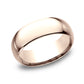 Regular Dome Comfort Fit 8mm 14K Rose Benchmark men's wedding band