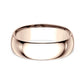Regular Dome Comfort Fit 8mm 14K Rose Benchmark men's wedding band