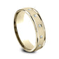 THE MONROE 6mm 14K Yellow Benchmark men's wedding band