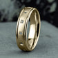 THE MONROE 6mm 14K Yellow Benchmark men's wedding band