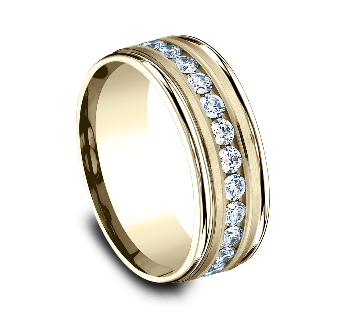 THE ROOSEVELT 8mm 14K Yellow Benchmark men's wedding band