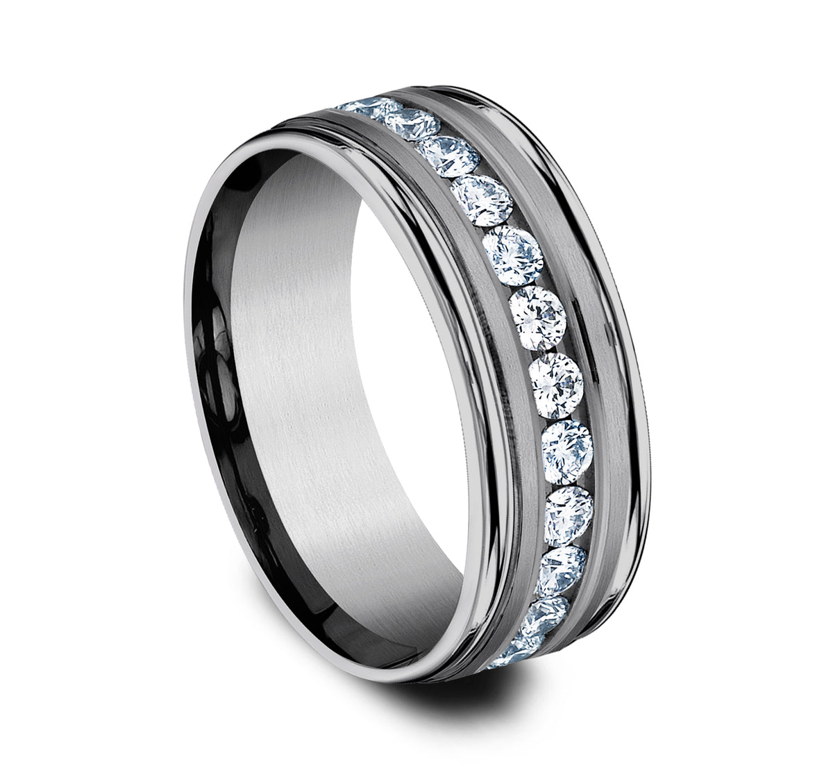 THE ADAMS 6mm Tantalum Grey Benchmark men's wedding band