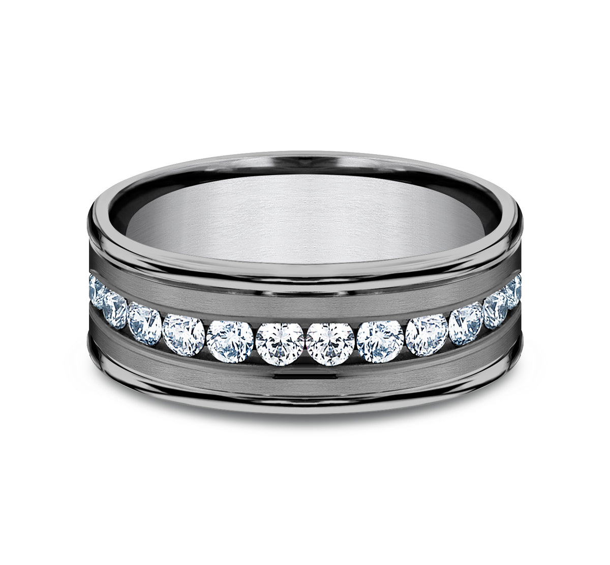 THE ADAMS 6mm Tantalum Grey Benchmark men's wedding band