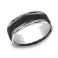 THE RIDGE 8mm Cobalt Black Benchmark men's wedding band