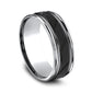 THE RIDGE 8mm Cobalt Black Benchmark men's wedding band