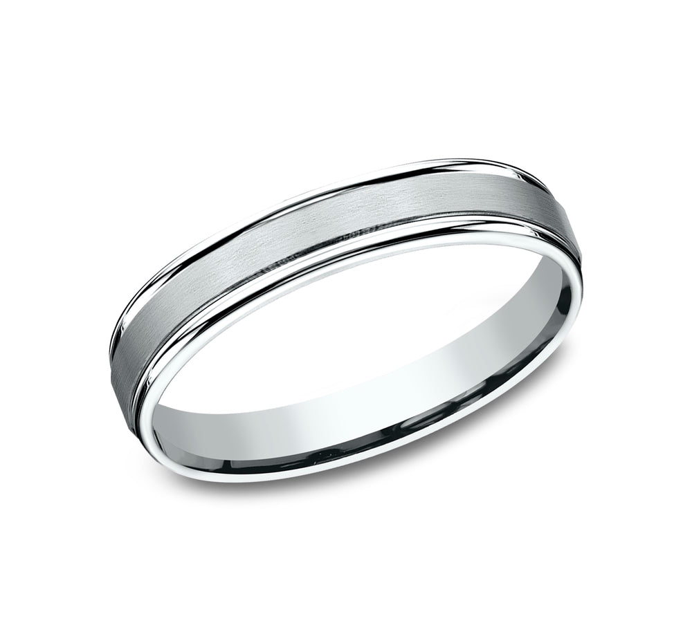 THE WASHINGTON 6mm 14K White Benchmark men's wedding band