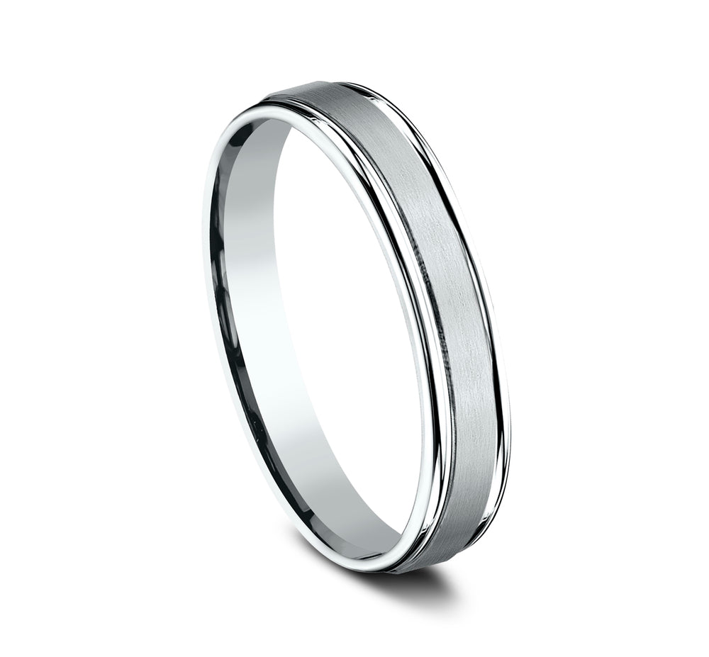 THE WASHINGTON 6mm 14K White Benchmark men's wedding band