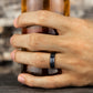 THE WASHINGTON 6mm Black Titanium Benchmark men's wedding band