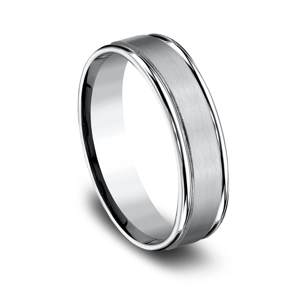 THE WASHINGTON 6mm Cobalt White Benchmark men's wedding band