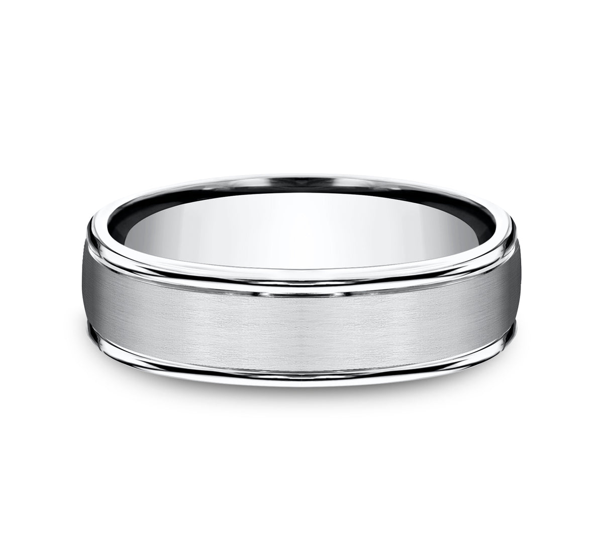 THE WASHINGTON 6mm Cobalt White Benchmark men's wedding band