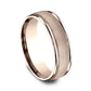THE FIORE 7mm 14K Rose Benchmark men's wedding band