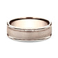 THE FIORE 7mm 14K Rose Benchmark men's wedding band