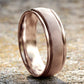 THE FIORE 7mm 14K Rose Benchmark men's wedding band