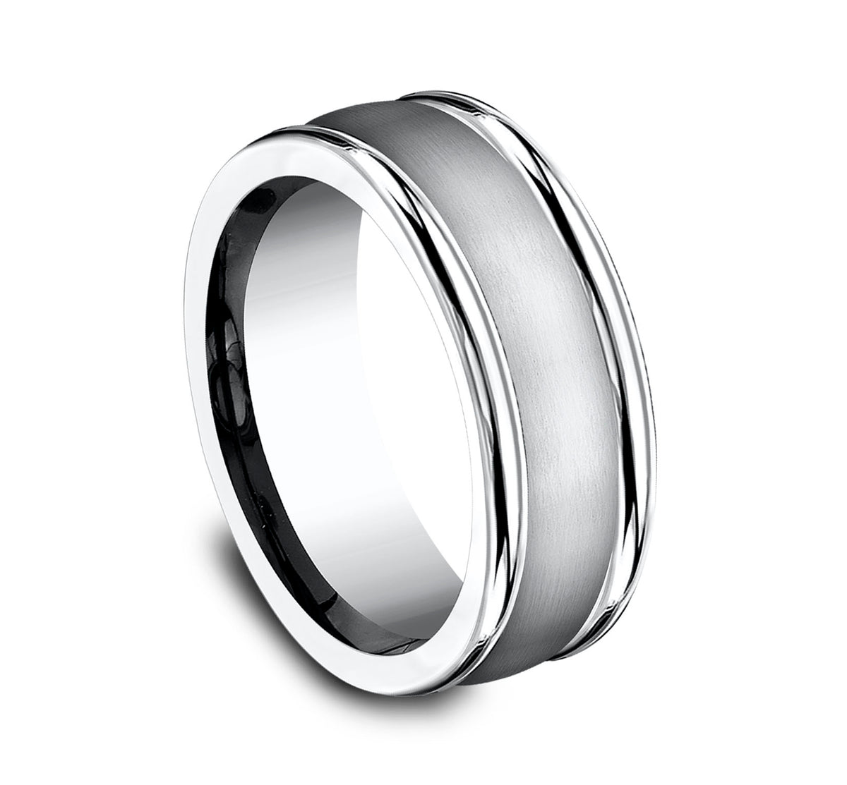 THE WASHINGTON 6mm Cobalt White Benchmark men's wedding band