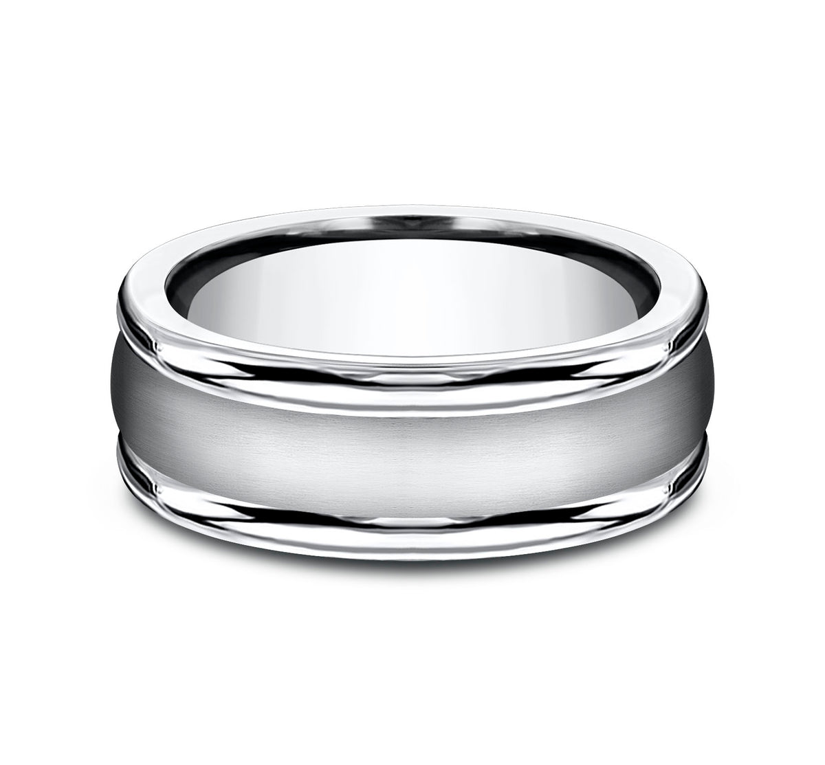 THE WASHINGTON 6mm Cobalt White Benchmark men's wedding band