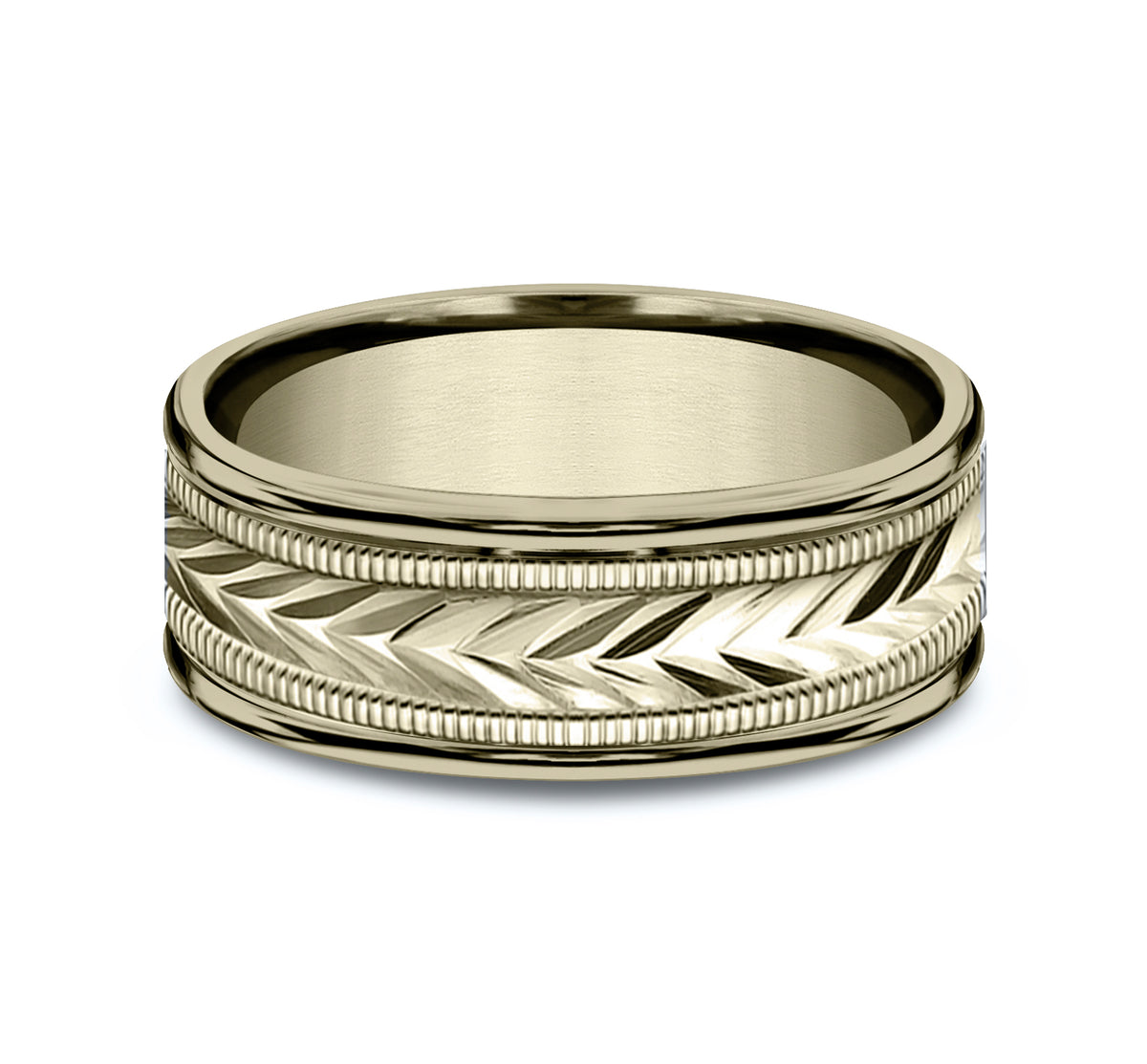 THE PRIMOR 6mm 14K Yellow Benchmark men's wedding band
