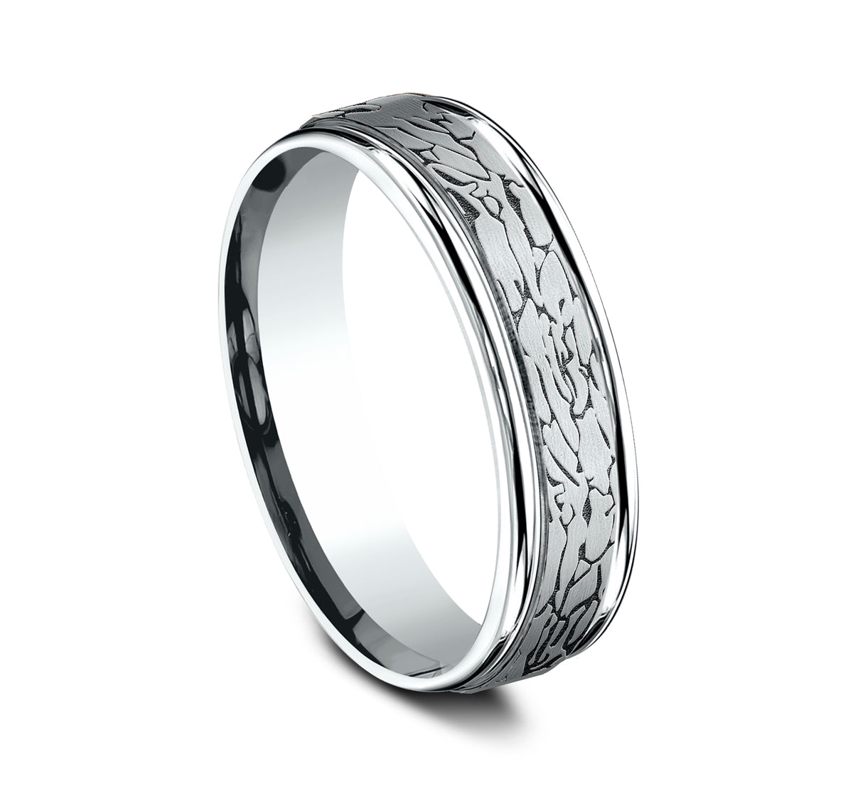 THE ARTHUR 6mm 14K White Benchmark men's wedding band