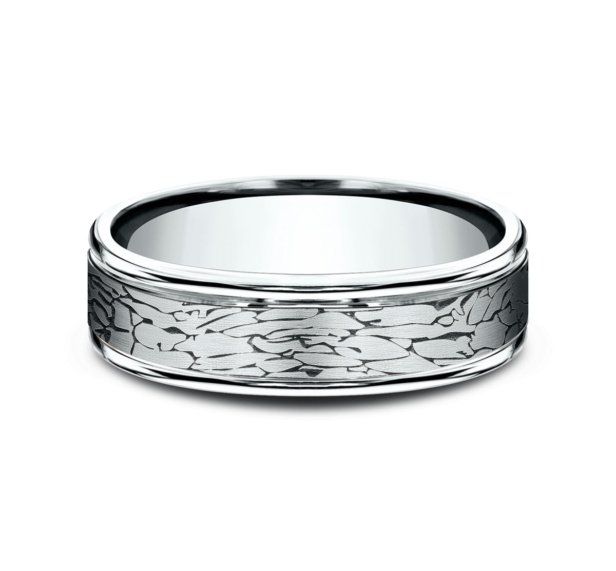 THE ARTHUR 6mm 14K White Benchmark men's wedding band