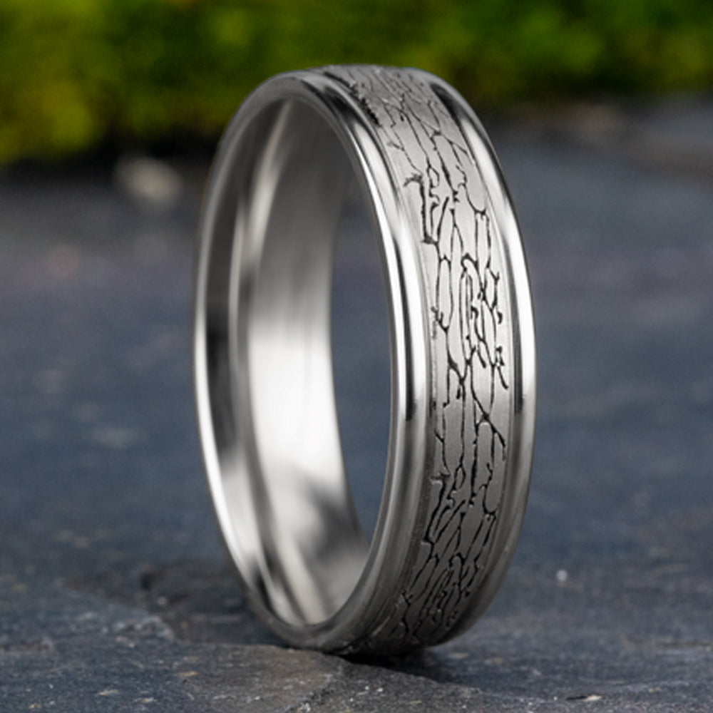 THE ARTHUR 6mm 14K White Benchmark men's wedding band