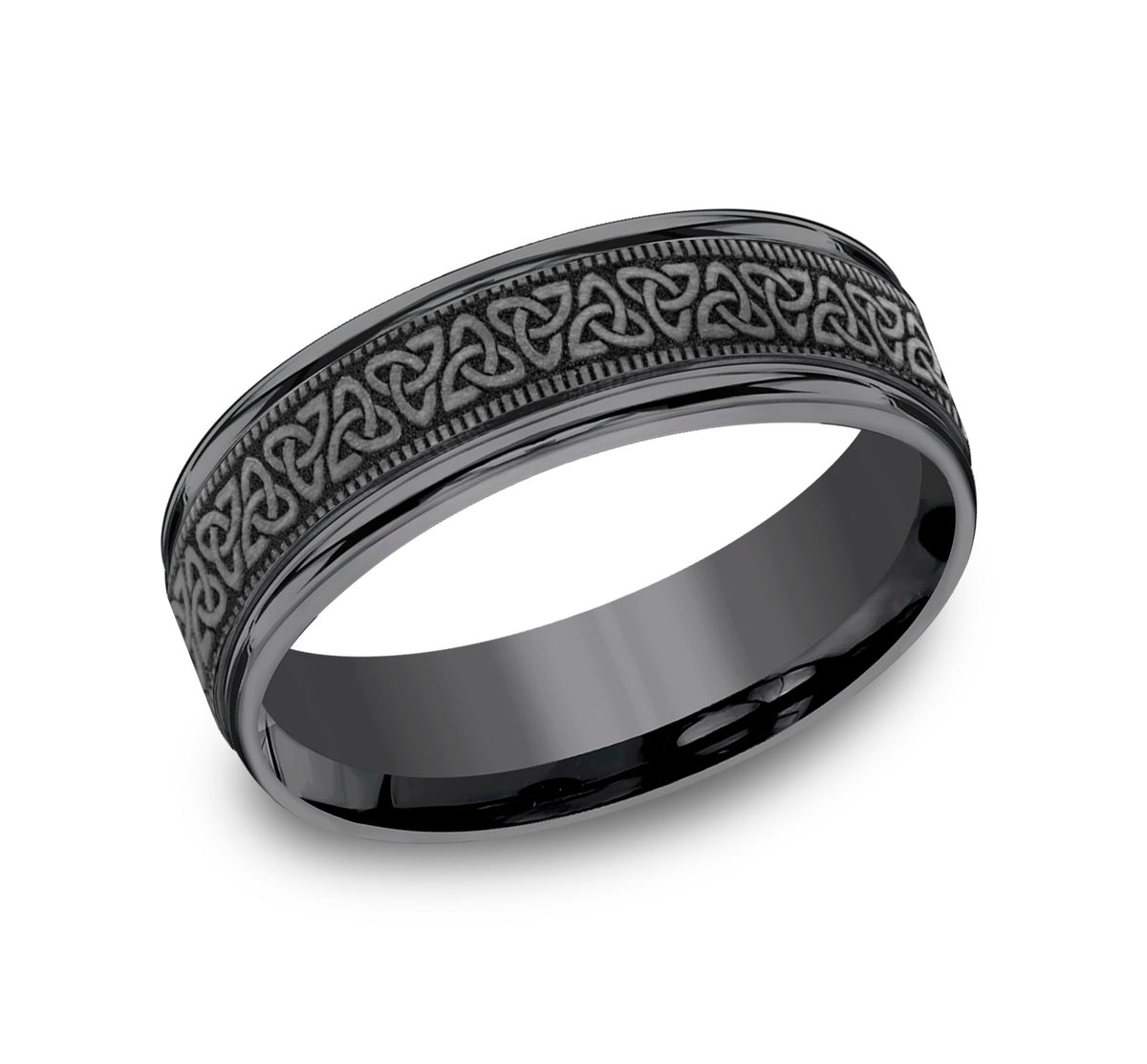 THE DUBLIN 7mm Tantalum Dark Benchmark men's wedding band