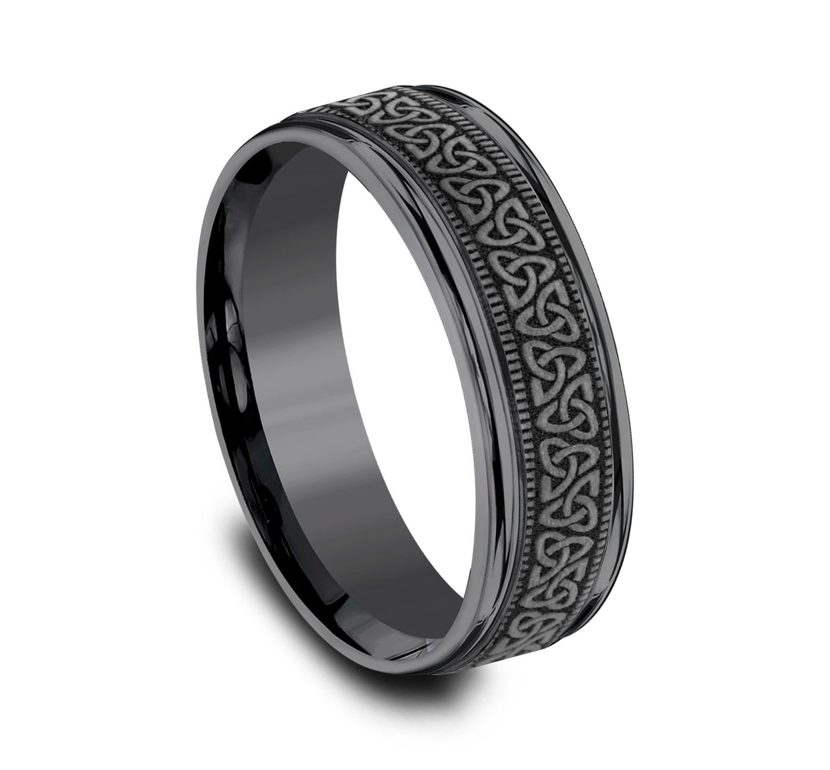 THE DUBLIN 7mm Tantalum Dark Benchmark men's wedding band