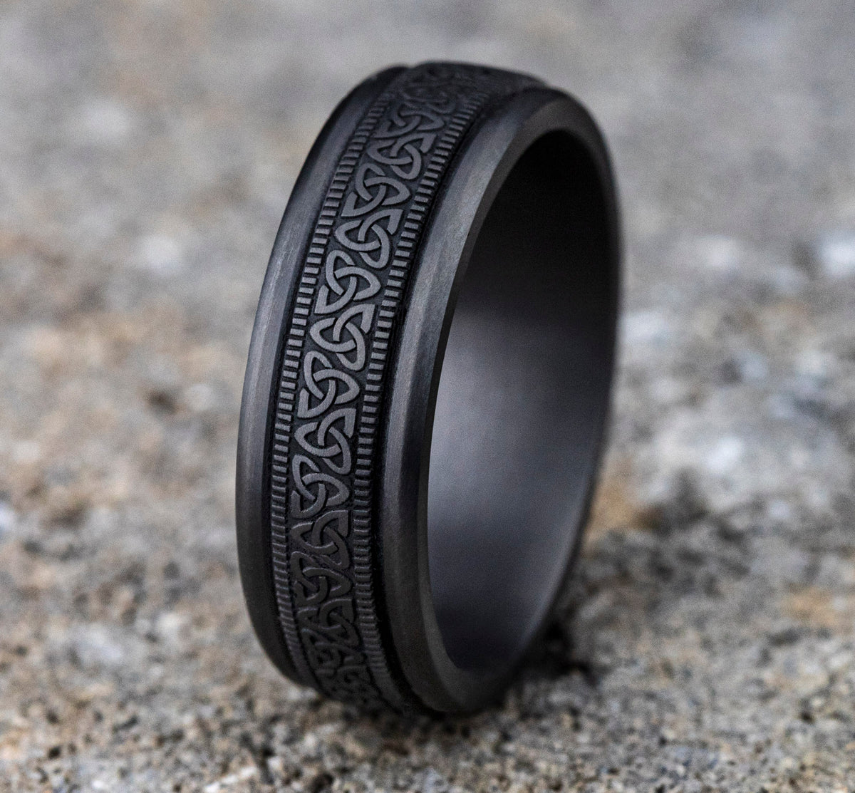 THE DUBLIN 7mm Tantalum Dark Benchmark men's wedding band