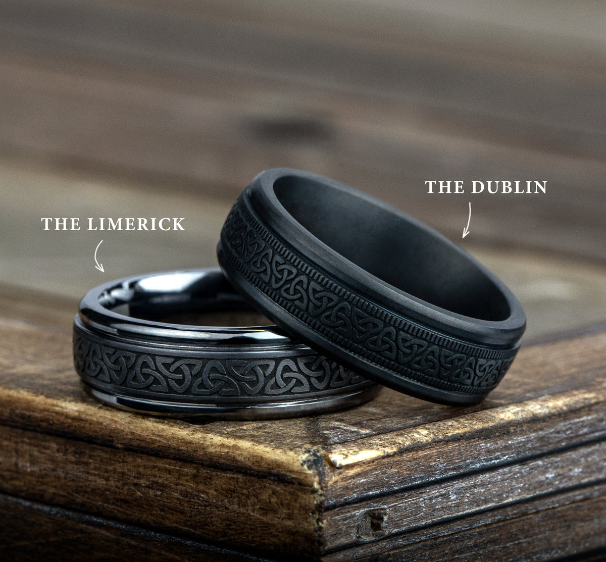 THE DUBLIN 7mm Tantalum Dark Benchmark men's wedding band
