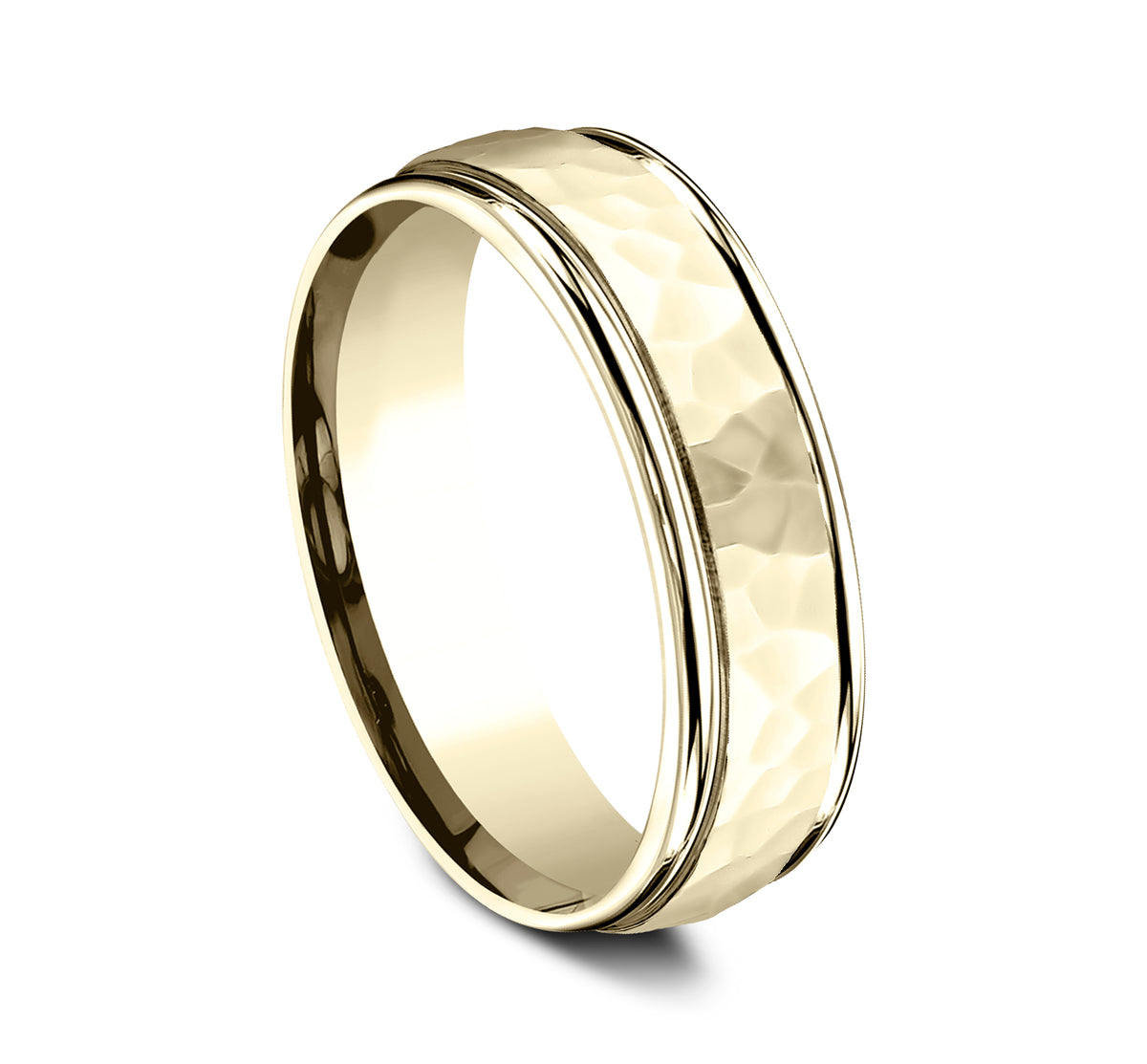 THE WILSON 6.5mm 14K Yellow Benchmark men's wedding band