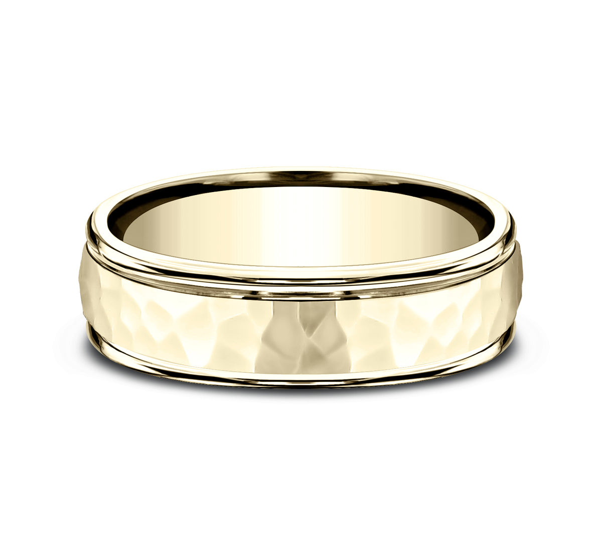THE WILSON 6.5mm 14K Yellow Benchmark men's wedding band