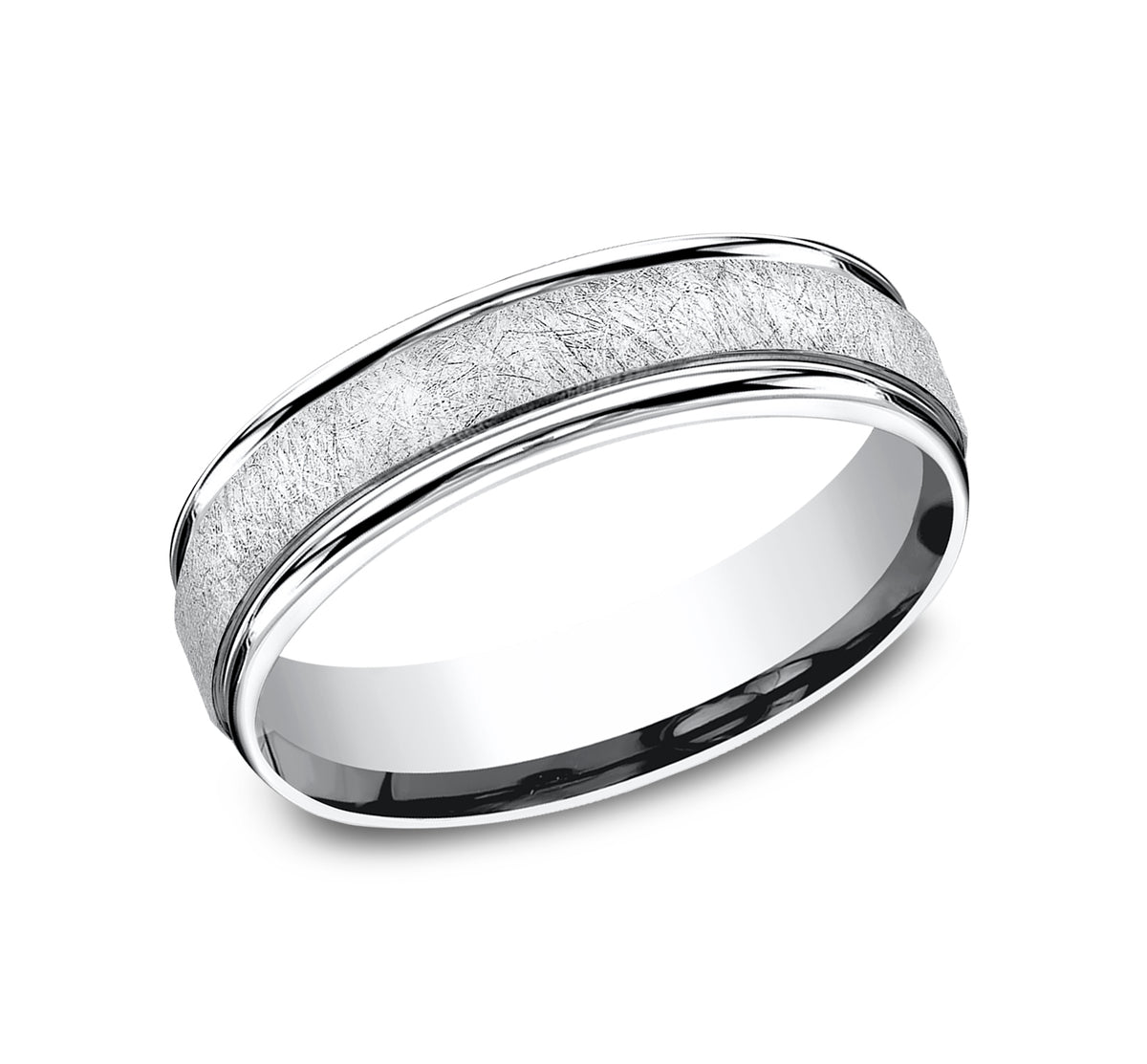 THE EZRA 6.5mm Cobalt White Benchmark men's wedding band