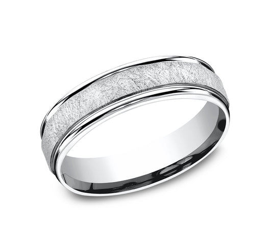 THE EZRA 6.5mm Cobalt White Benchmark men's wedding band