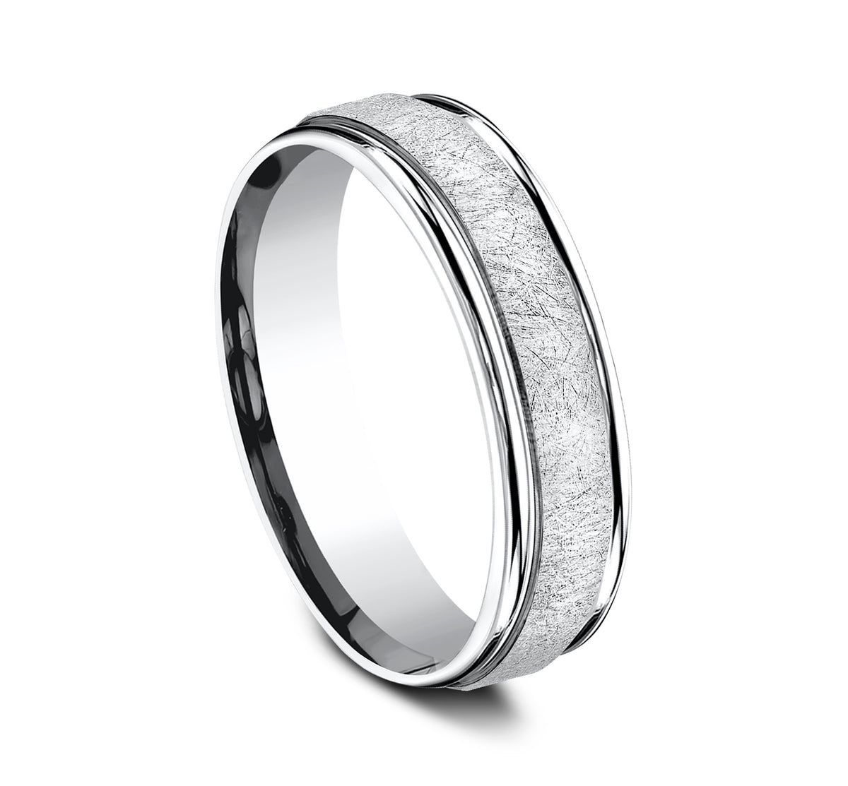 THE EZRA 6.5mm Cobalt White Benchmark men's wedding band