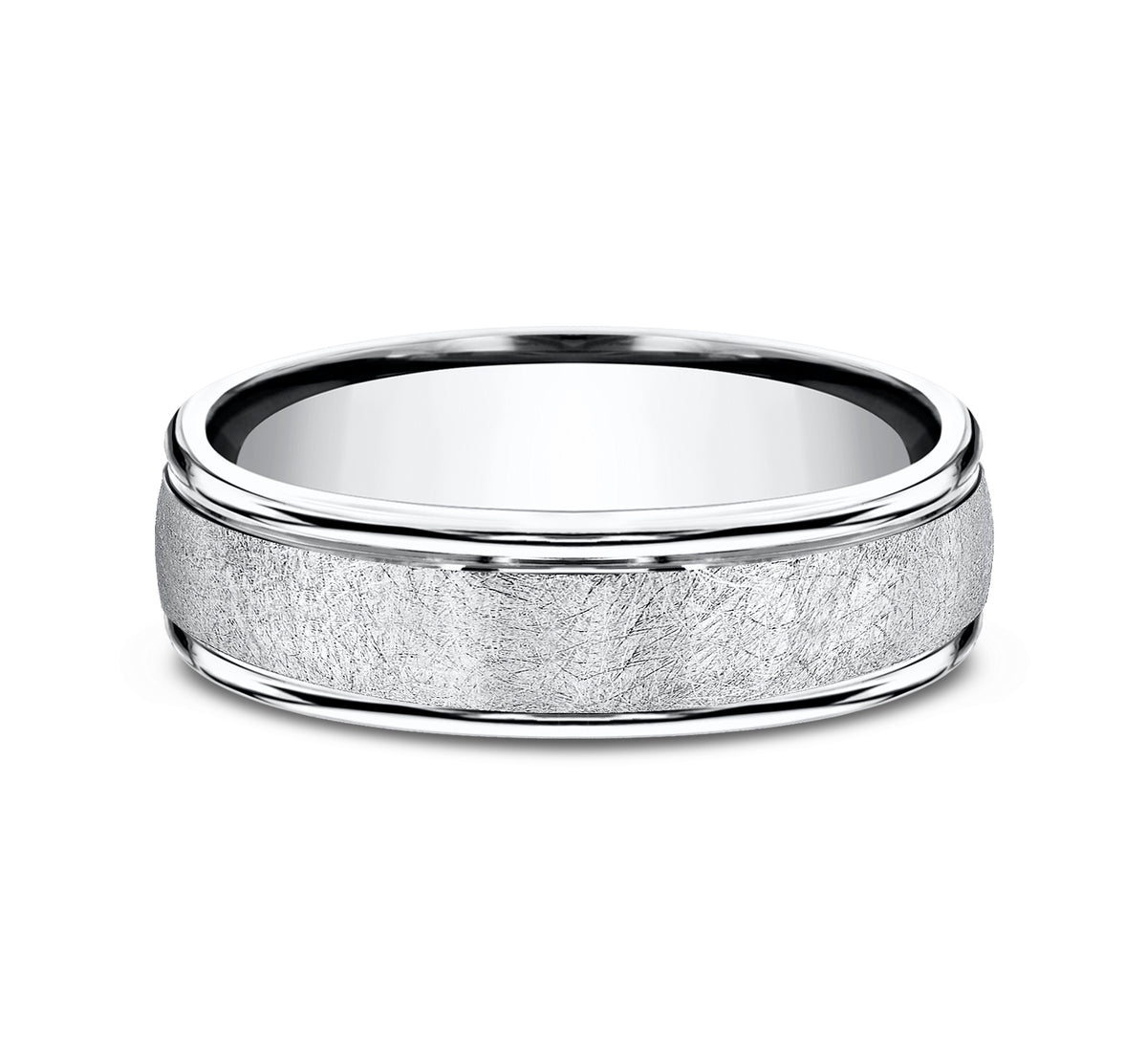 THE EZRA 6.5mm Cobalt White Benchmark men's wedding band