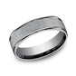 THE EZRA 6.5mm Tantalum Grey Benchmark men's wedding band