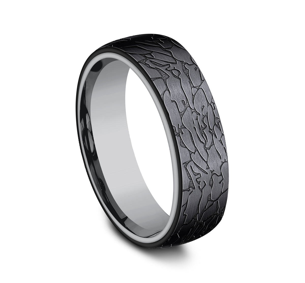 THE AVALON 6.5mm Tantalum Grey/Black Titanium Benchmark men's wedding band
